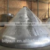 Conical stamping steel dished end , ASME stainless steel cone pipe fittings