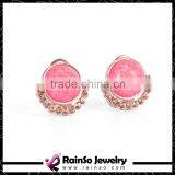 Austrian Crystal Stud Clip On Earrings Statement Jewlery thumbnail-1