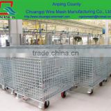 European Storage Metal Cage ,rolling metal storage cage,mesh box wire cage metal bin storage container