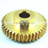 Precision Small Micro Brass Worm Gear by CNC Machining thumbnail-2