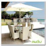 Audu Beach Umbrella,White Beach Side Umbrella inside Table