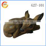 Home Tabletop Brown Sitting Deer Decoration thumbnail-3