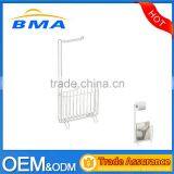 Bathroom Metal Paper Towel Holder And Newspaper or Magazine Rack thumbnail-1