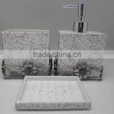 High End Quality Best Selling Special Newest Designed Brown MOP Bath Set From Vietnam thumbnail-1