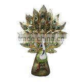 Polyresin Handpainted Resin Beacutiful Statue Peacock thumbnail-6