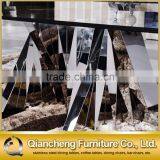 Living Room Furniture Mirror Silver Stainless Steel Coffee Table thumbnail-5