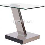 Gold Corner Table With Tempered Glass Hot Sale thumbnail-1