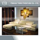 High Quality Italian Geniune Leather Corner Sofa , White Leather Sofa thumbnail-5