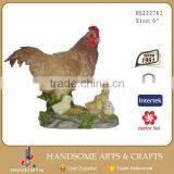 11 Inch Resin Craft Home Decoration Lifelike Hen Sculpture Animal Statue thumbnail-2