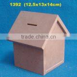 Fancy Unfinished Solid Wooden Saving Box thumbnail-2