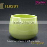 Light Blue Wholesale Ceramic Plant Pots thumbnail-4