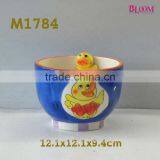 Custom Logo Decal Design Ceramic Bowl With Animals Inside thumbnail-1