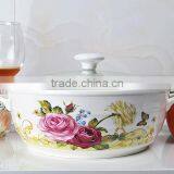 10 Inch Ceramic Cook Pot With Glass Lid & Metal Stand thumbnail-1