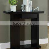 Glossy White/Black Hall Console Accent Sofa Table With Drawer thumbnail-2