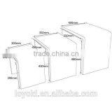 New Design High Gloss Set of 3 Nest Table MDF Wood Side Table Living Room Coffee Table thumbnail-6