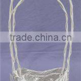 Handmade Willow Basket With Liner for Flower thumbnail-1