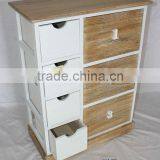 Household Wood Standing Cabinet Wood Shelf Organizer thumbnail-1