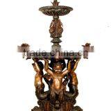 Landscape Garden Decorations Bronze Metal Nude Fountains Boy thumbnail-2