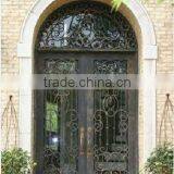 Bisini Galvanize Wrought Iron Arch Top Door (BG90077)