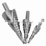 Spiral Flute Titanium Coated Hss Step Drill Bit Hole Cutter Core Hex Shank thumbnail-1