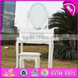2017 New Design Luxurious Bedroom Solid Wooden Dressing Table With Drawers W08H071 thumbnail-3