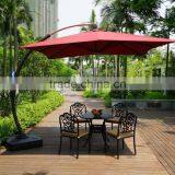 High End 300g Polyster Fabric 3.5M Big Rome Umbrella With Base thumbnail-1