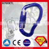 25KN Aluminum Material Mountain Climbing Carabiner With Twist Lock thumbnail-1
