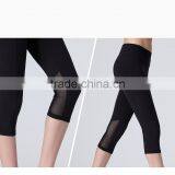 Sexy Mesh Insert Yoga Pants With Hidden Zipper Pocket Gym Wear thumbnail-3