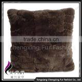 CX-D-22B Wholesale Price Cheap And Fine Genuine Rabbit Fur Pillow Case Cushion Cover thumbnail-3