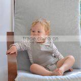 Custom Newborn Girl Lovely Fashion Rompers 2017 Summer Kid Bodysuit Clothing Grey Wholesale OEM Baby Clothes Romper thumbnail-4