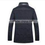 Man Stand Collar Long Padding Casual Jacket thumbnail-2