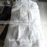 Factory Directly Supply Low Price White Rabbit Fur Plate for Garment Fur Skin for Collar Overcoat Winter thumbnail-6