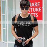 Wholesale Man Clothes 2016 Fitness Tshirt White T-shirt OEM/ODM thumbnail-5