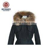 Womens Faux Fur Coat Long Down Coat With Fur thumbnail-4