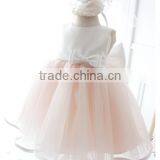 Walson Children Clothes New Model Pink With Blue Children Bridesmaid Dress Latest Children thumbnail-2