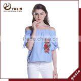 2017 New Off Shoulder Top Ladies Tops and Blouses SO1-001 thumbnail-1