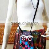 Hill Tribe Shoulder Bag Patchwork Fabric OWL thumbnail-1