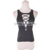 Cotton Lace Up & Reversible Tank Top thumbnail-5