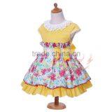 Easter Yellow Flower Girl Dresses Baby Clothes thumbnail-3