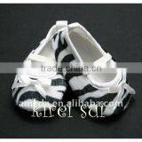 Baby Infant Girls Zebra Print Crib Shoes NB-18M GS16 thumbnail-1