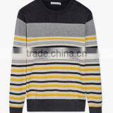2017 Hot New Wool Boys Stripe Round Neck Pullover Custom Sweater for Men thumbnail-4