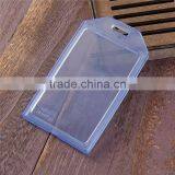 High Quality Waterproof Light Blue Transparent Horizontal ID Card Holders thumbnail-3