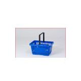 Blue Shopping basket red and black handle
