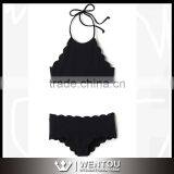 Wholesale Fashion High Neck Halter Top thumbnail-2