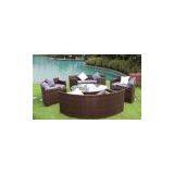 Outdoor Rattan Wicker Garden Lawn Deck Furniture Sofa Set