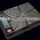 67220 Men Multi-functional USB Charging Lighter Cigarette Case thumbnail-4