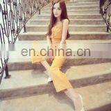 Top Sale Orange Strapless Long Jumpsuit for OL Women Dresses thumbnail-1