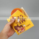 factory price customized sharp bottom grease proof snacks paper bag,laminating wax coated food paper bag