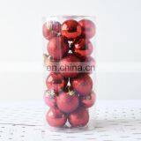 Dropshipping 24 PCS 4cm Plating Plastic Christmas Tree Decorations Hanging String Ball