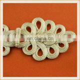 High Quality Gold Chinese Knot Button Custom Frog Button for Garment Decorative thumbnail-2